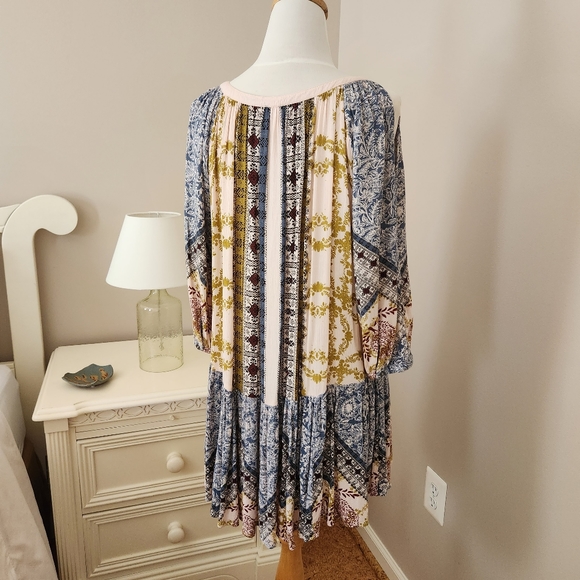 FREE PEOPLE PORTOBELLO ROAD BOHO TUNIC TOP / MINI DRESS RARE - Picture 4 of 8